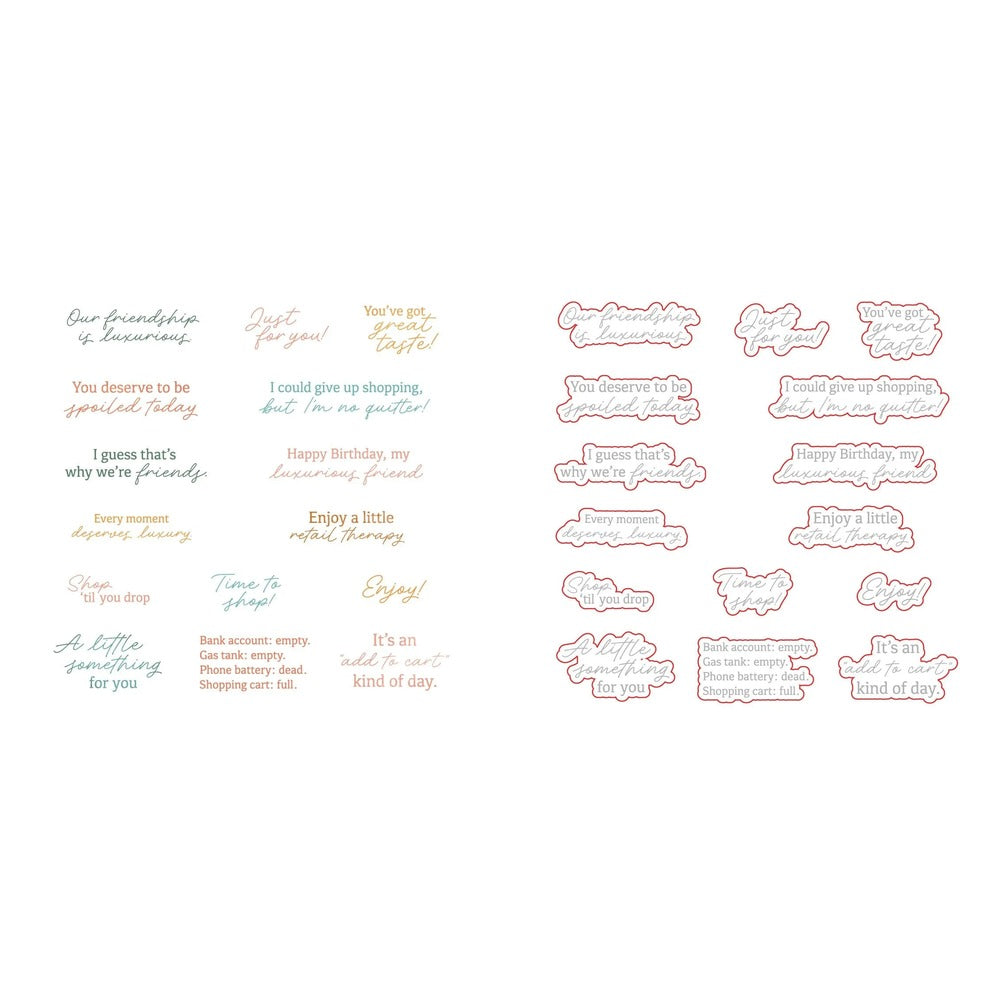 Luxurious Friend Stamp Set and Coordinating Honey Cuts Bundle
