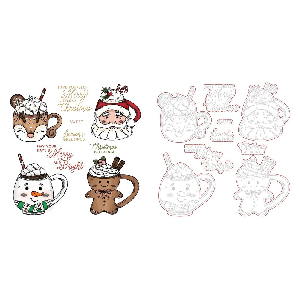 Sweet Season Mugs Stamp Set and Coordinating Honey Cuts Bundle