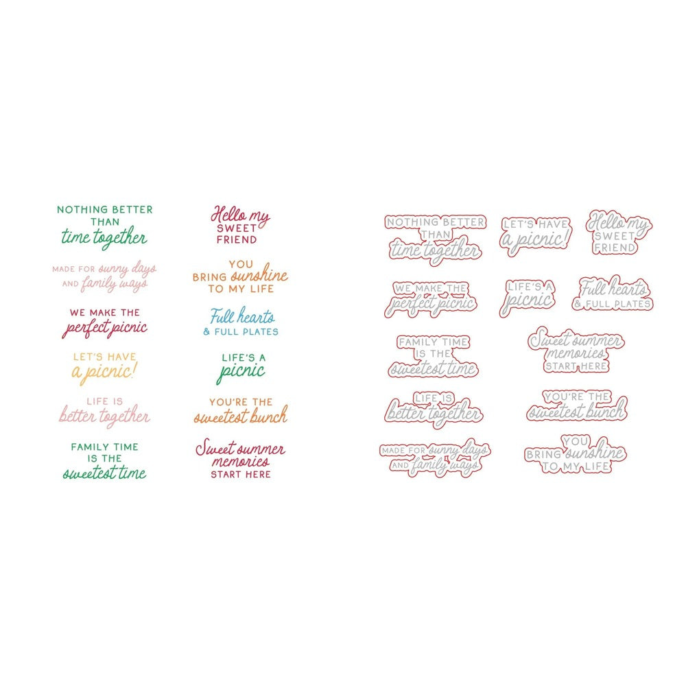 Sweetest Bunch Stamp Set and Coordinating Honey Cuts Bundle