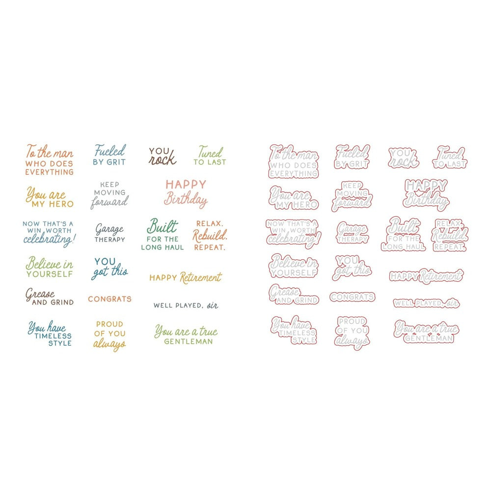 Well Played Sir Stamp Set and Coordinating Honey Cuts Bundle