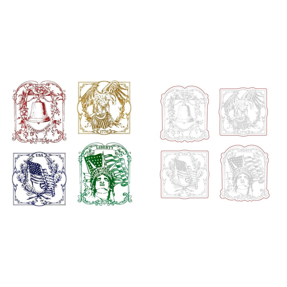 Let Freedom Ring Stamp Set and Coordinating Honey Cuts Bundle
