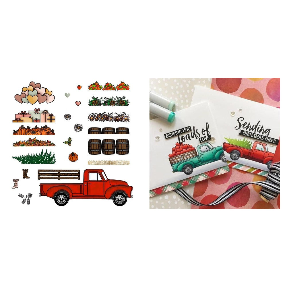 Little Pickup Stamp Set and Coordinating Honey Cuts Bundle