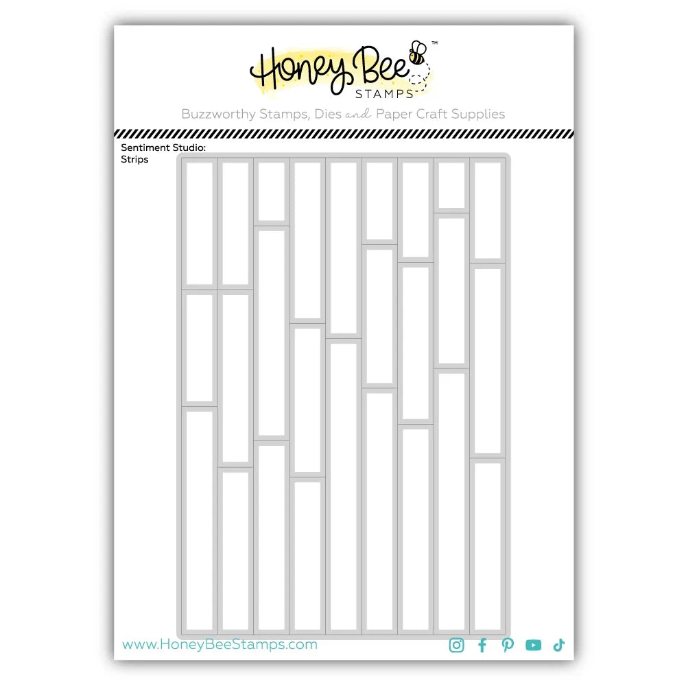 Sentiment Studio: Strips - Honey Cuts Coordinating Dies