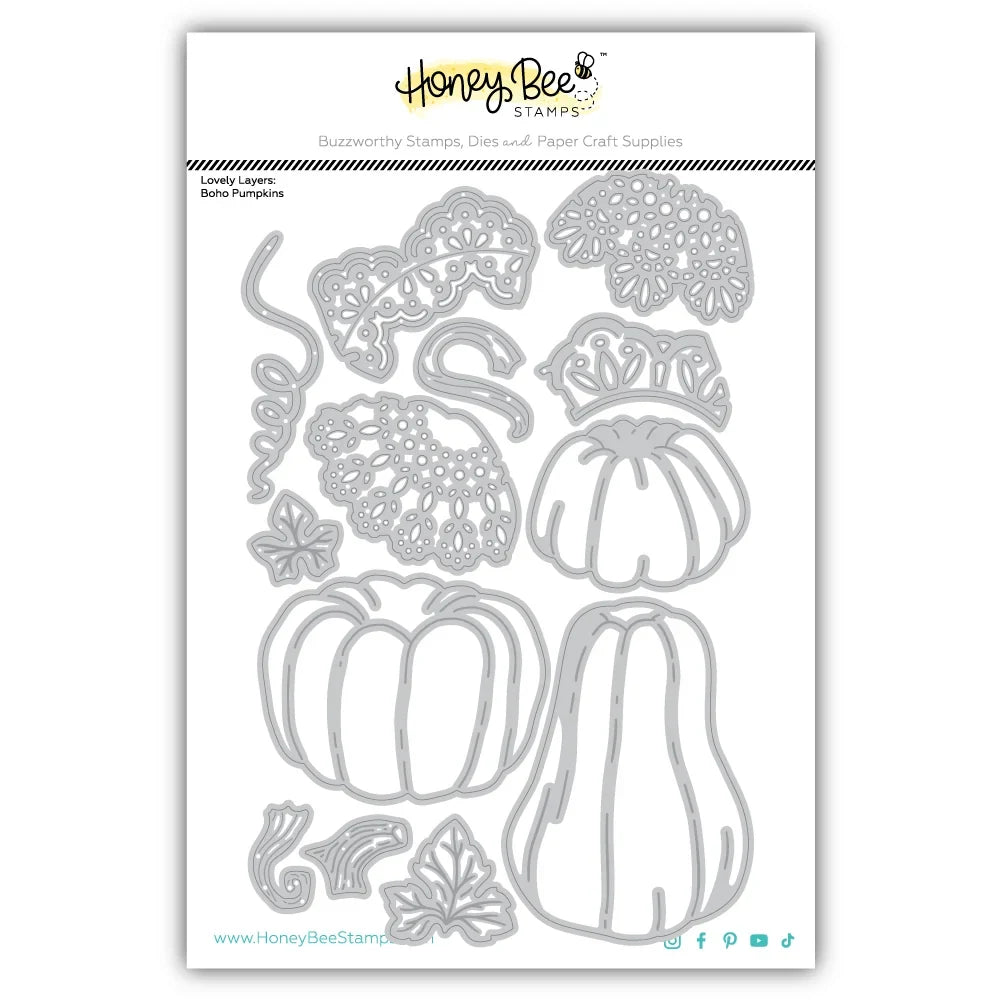 Lovely Layers: Boho Pumpkins - Honey Cuts Stand-Alone Dies