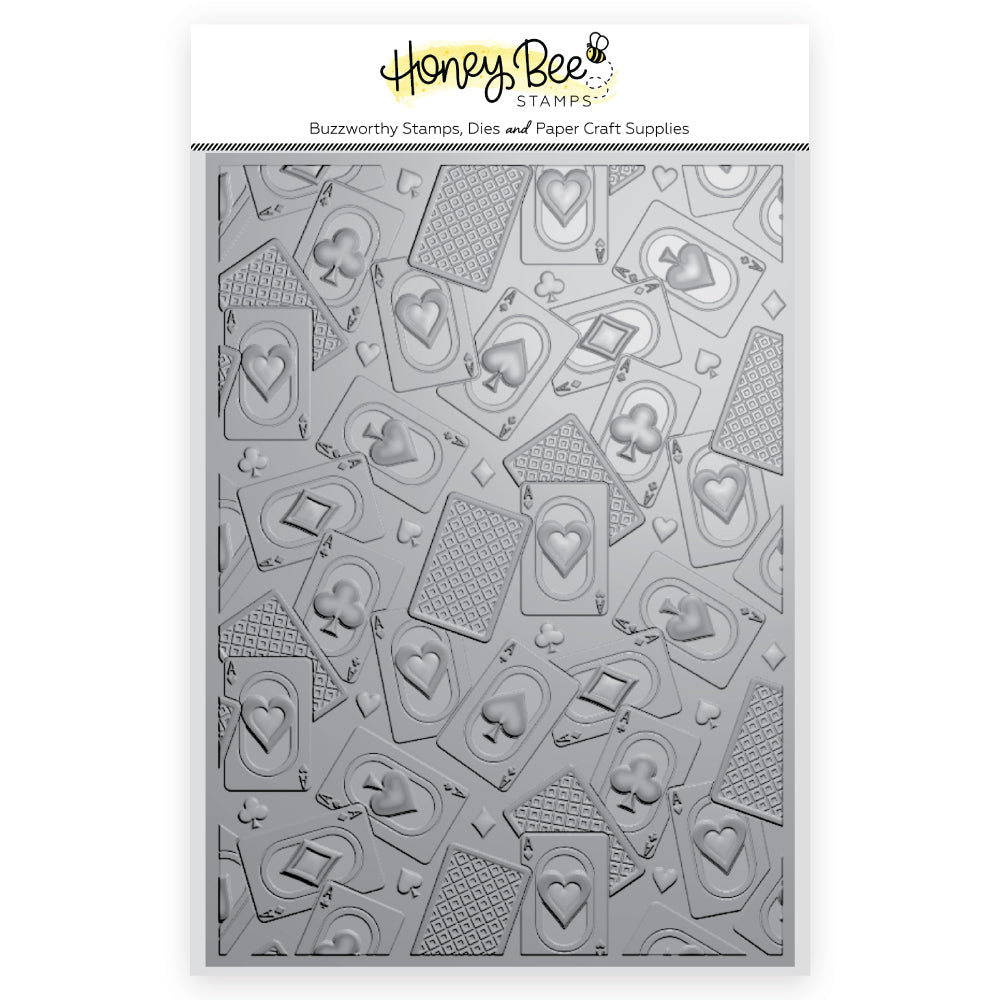 Aces - 3D Embossing Folder - Honey Bee Stamps