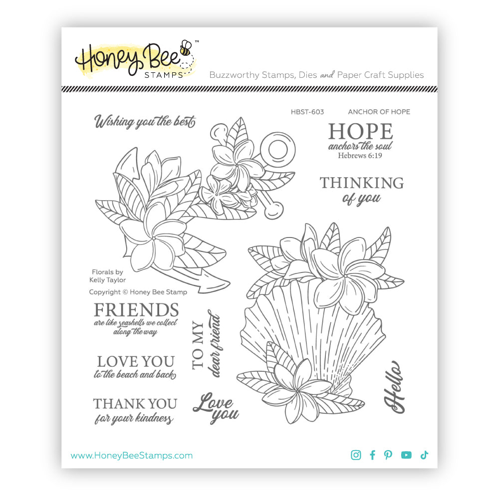 Anchor Of Hope - 6x6 Photopolymer Stamp Set - Honey Bee Stamps