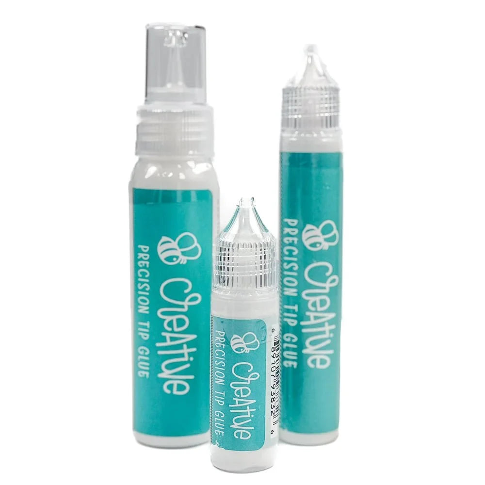 Bee Creative Easy Squeeze Precision Tip Glue - 2oz - Dries Clear - Our Original Formula! - Honey Bee Stamps