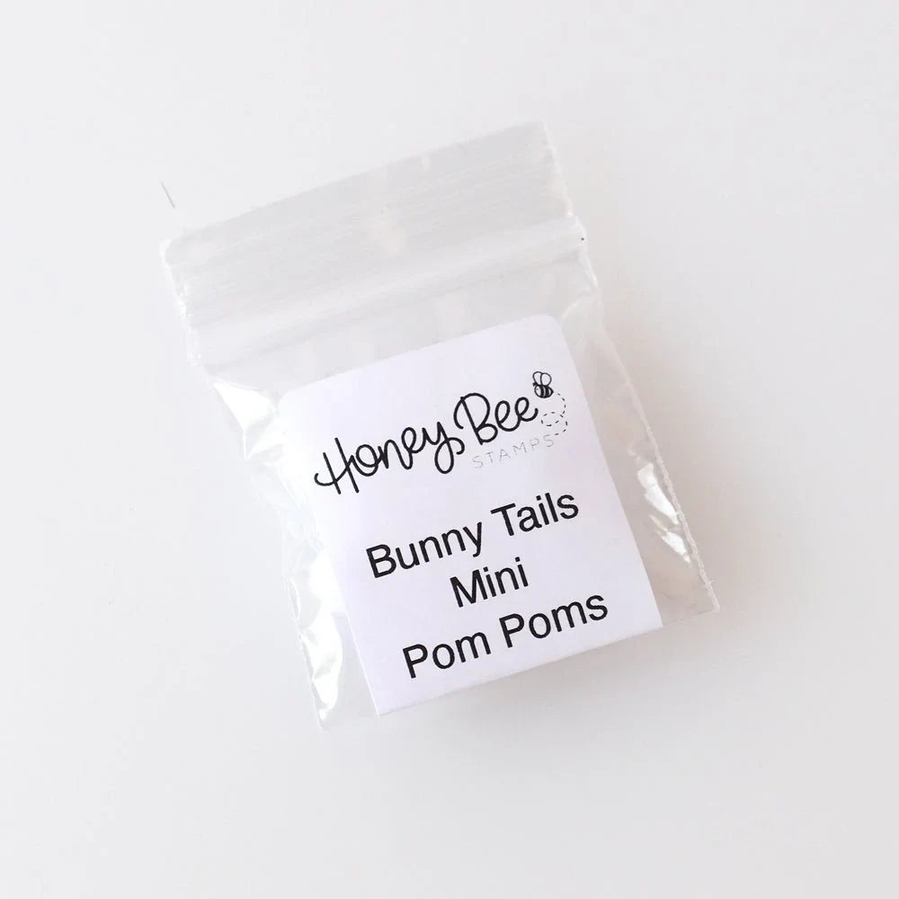 Bee Creative Mini Pom Poms 10pk - Bunny Tails - Honey Bee Stamps