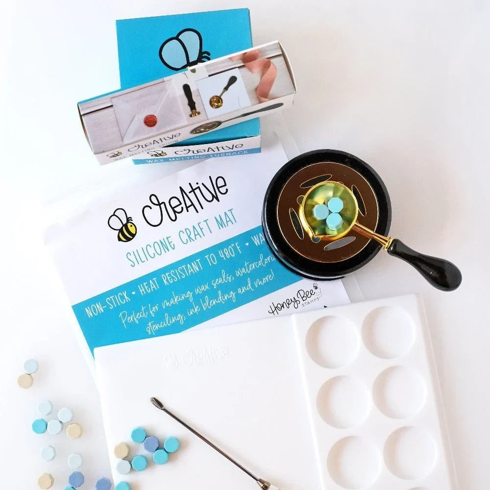 Bee Creative Wax Melting Furnace for Creating Wax Seals - Honey Bee Stamps