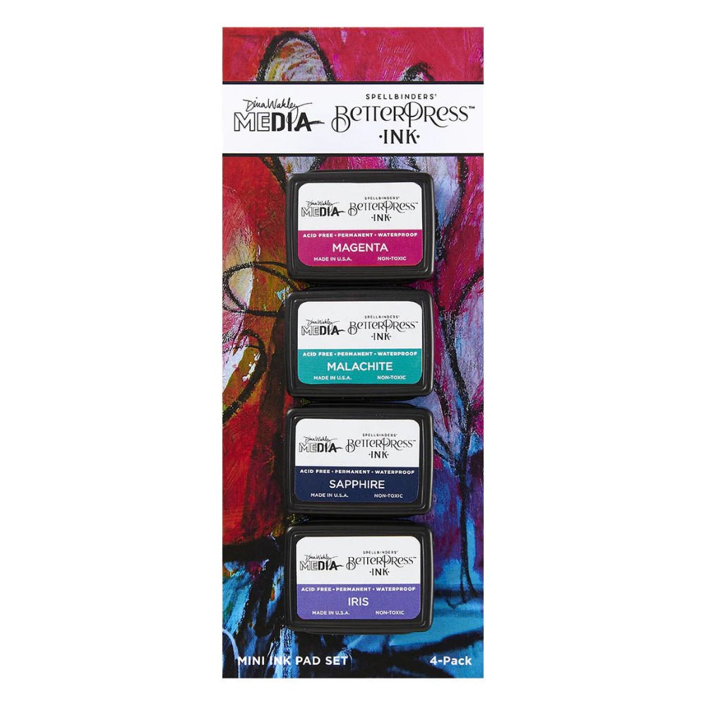 BetterPress Ink Spellbinders - Happy by Dina Wakley - Honey Bee Stamps