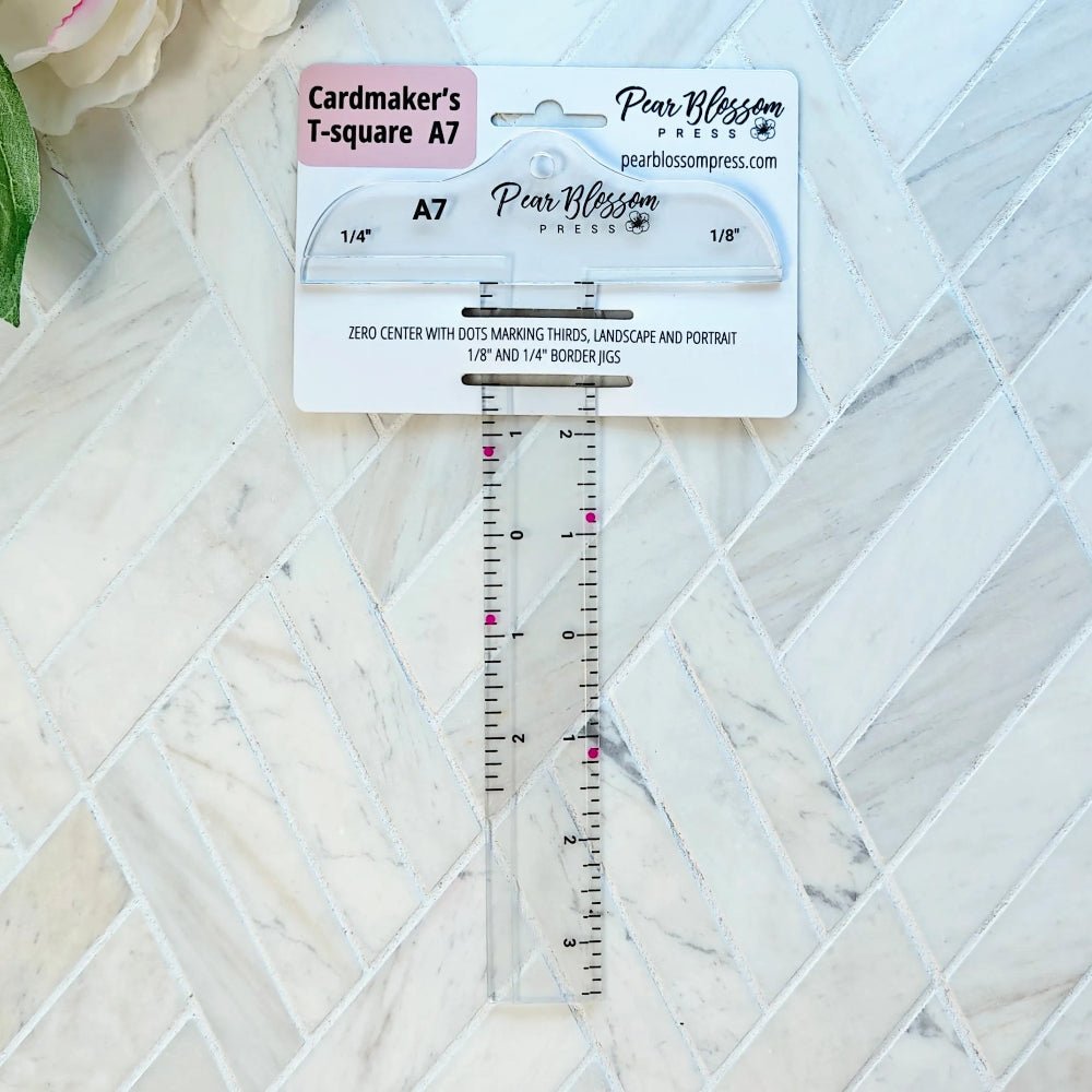 Cardmaker's T - Square Ruler for Card Makers - A7 Size - Honey Bee Stamps