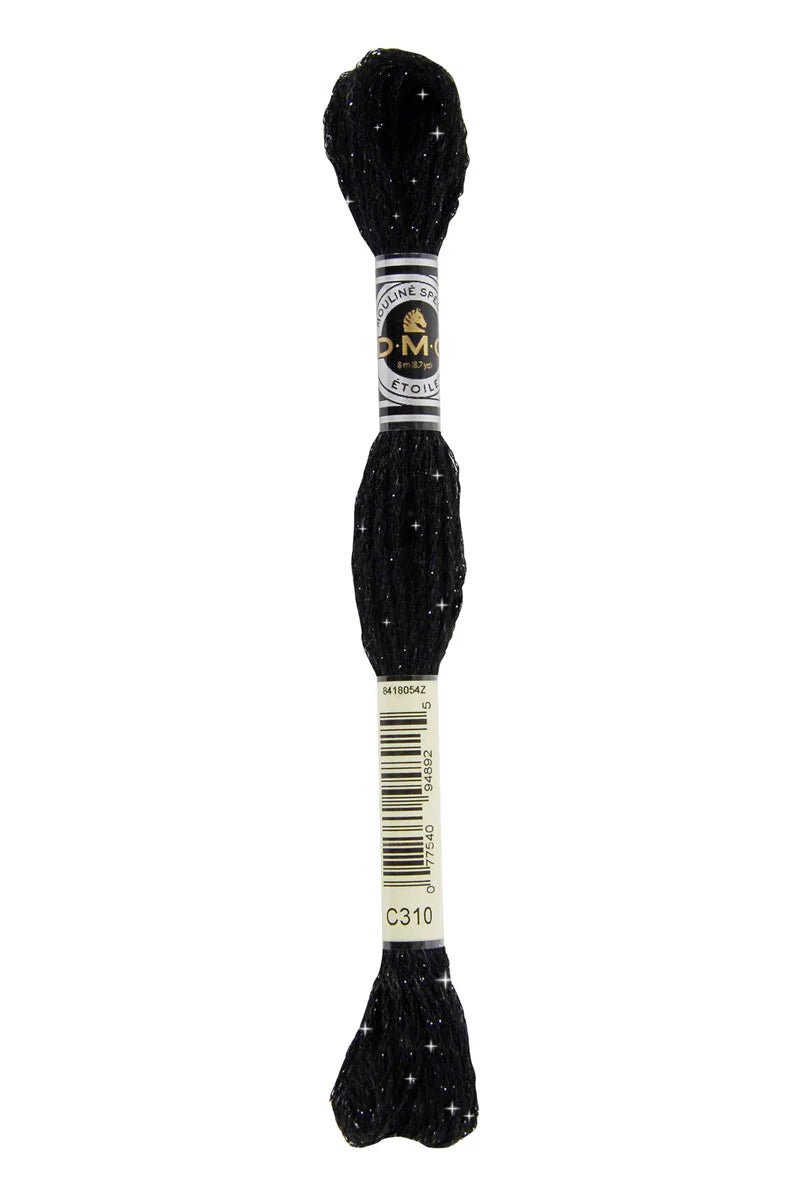 DMC 6 - Strand Etoile Embroidery Floss 8.7yd - Black - Honey Bee Stamps