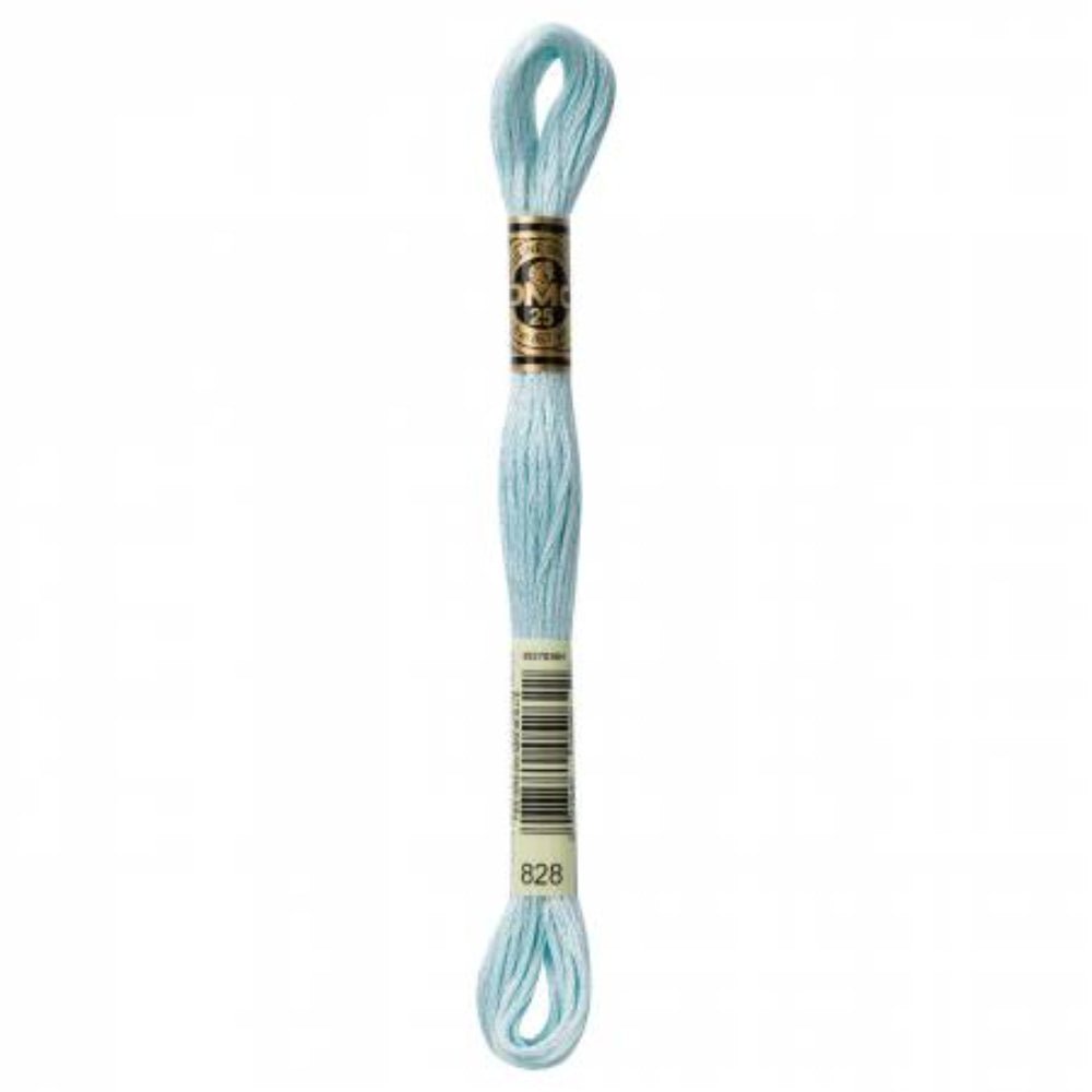DMC Embroidery Floss, 6 - Strand - Blue Ultra Very Light 828 - Honey Bee Stamps