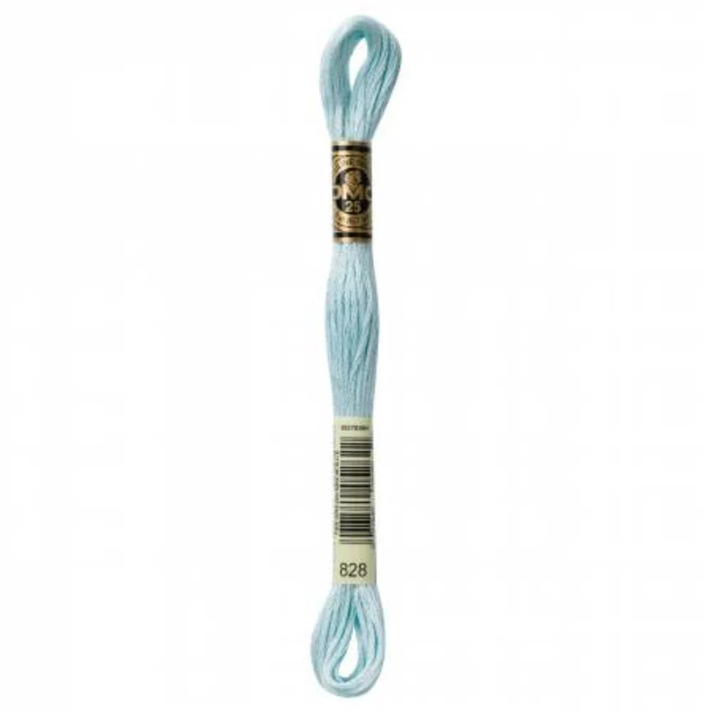 DMC Embroidery Floss, 6 - Strand - Blue Ultra Very Light 828 - Honey Bee Stamps