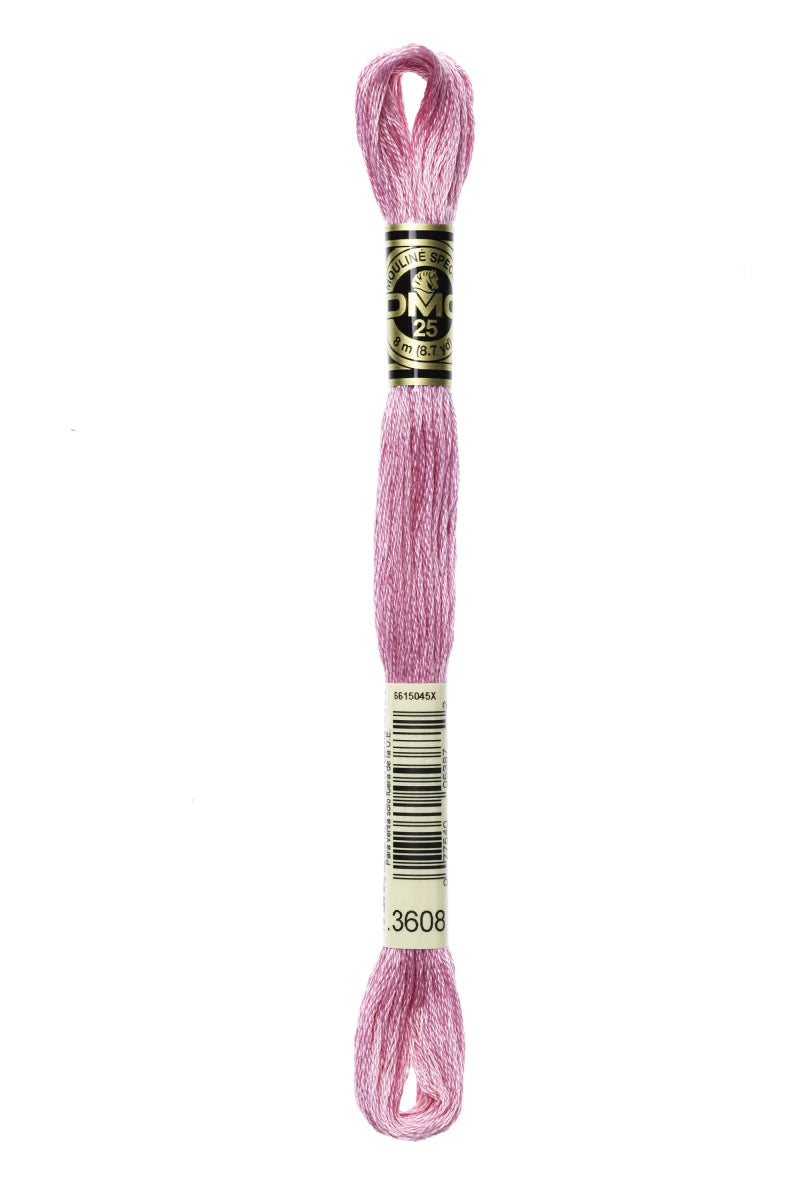 DMC Embroidery Floss, 6-Strand - Plum Very Light 3608 - Honey Bee Stamps