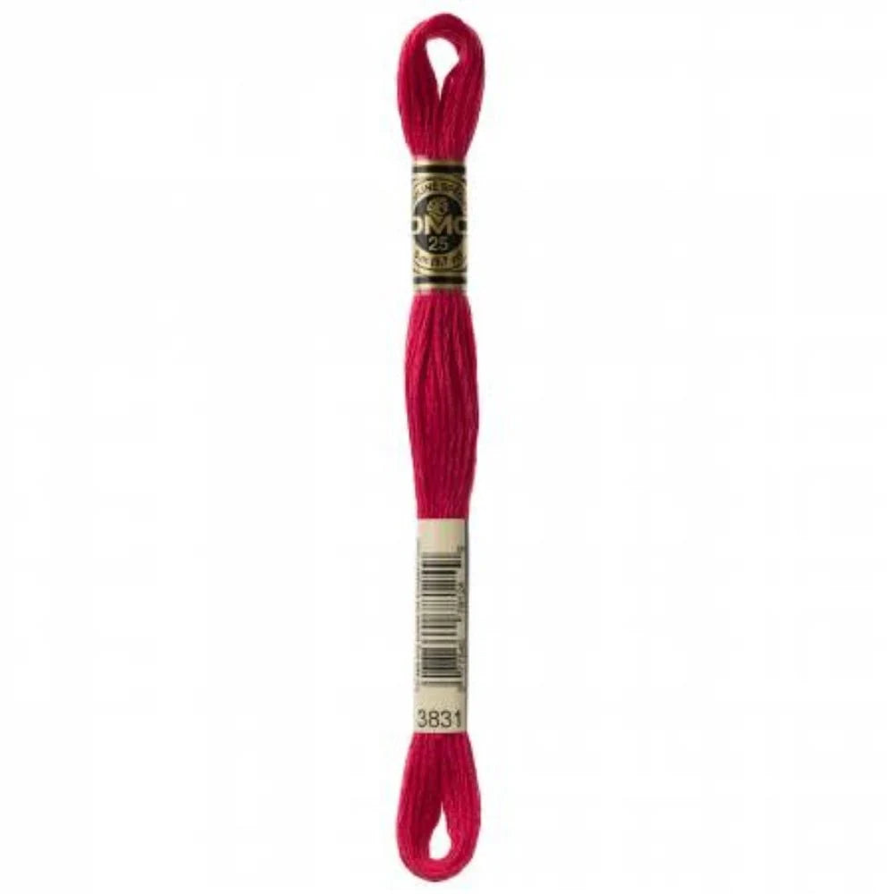 DMC Embroidery Floss, 6 - Strand - Raspberry Dark 3831 - Honey Bee Stamps