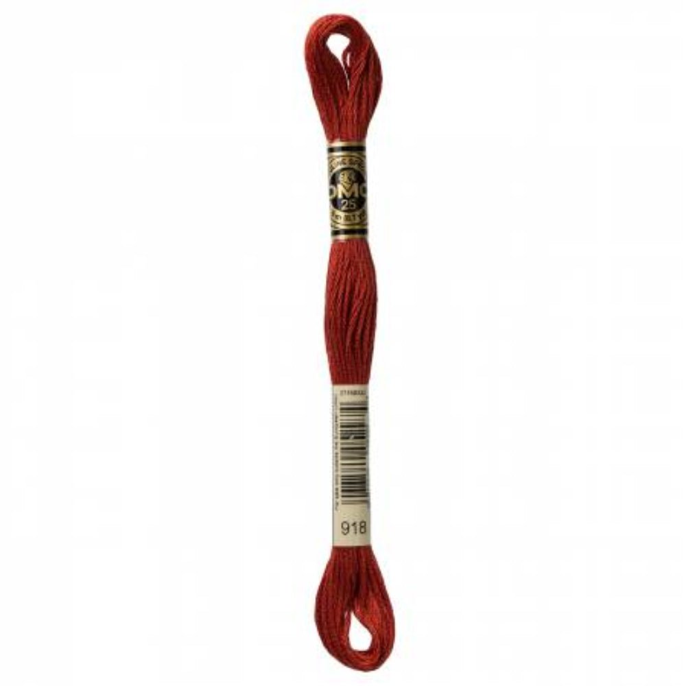 DMC Embroidery Floss, 6 - Strand - Red Copper Dark 918 - Honey Bee Stamps