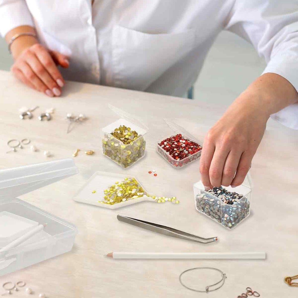 Embellishment, Sequin, Bead Storage Boxes and 24 Piece Accessory Tool Kit - Honey Bee Stamps