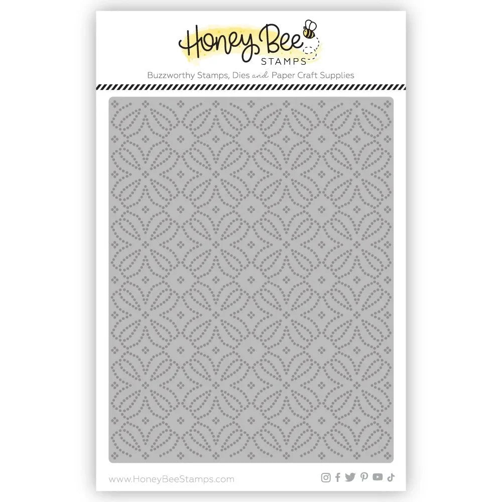Fall Flourish A2 Pierced Cover Plate - Honey Cuts - Stand - Alone Dies - Honey Bee Stamps