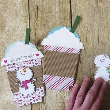 Frappe Shake Card - Honey Cuts - Stand - Alone Dies - Retiring - Honey Bee Stamps