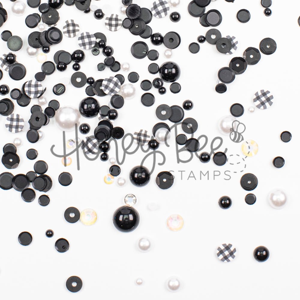 Gingham Glam - Sequin, Confetti and Pearl Mix - Honey Bee Stamps
