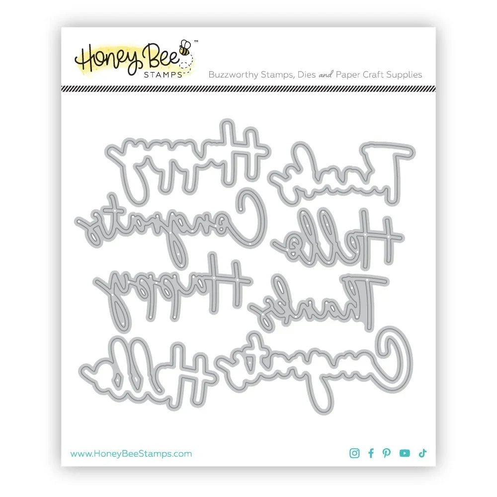 Great Greetings: Everyday - Honey Cuts - Stand - Alone Dies - Honey Bee Stamps