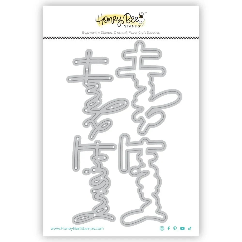 Great Greetings: Friend - Honey Cuts - Stand - Alone Dies - Honey Bee Stamps