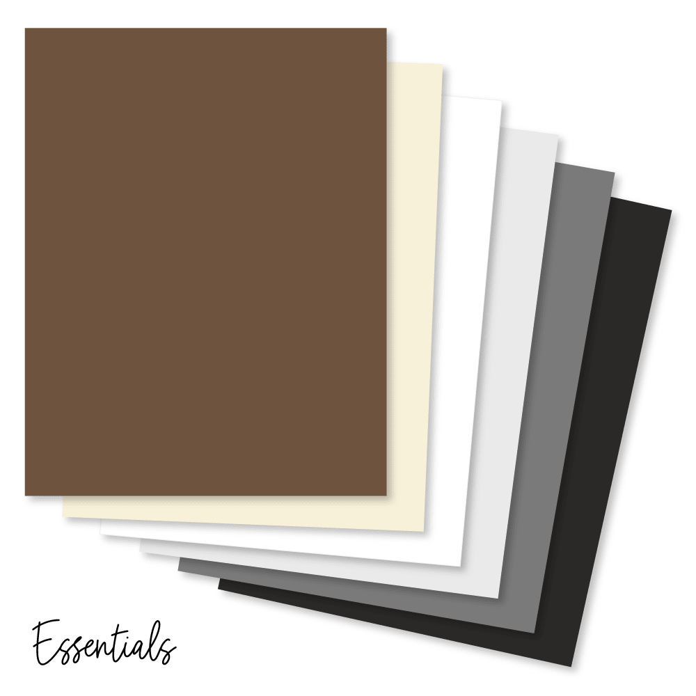 Hive Hues Collection 100lb. Solid Cardstock - 12 Sheets 8.5"x11" - Essentials - Honey Bee Stamps