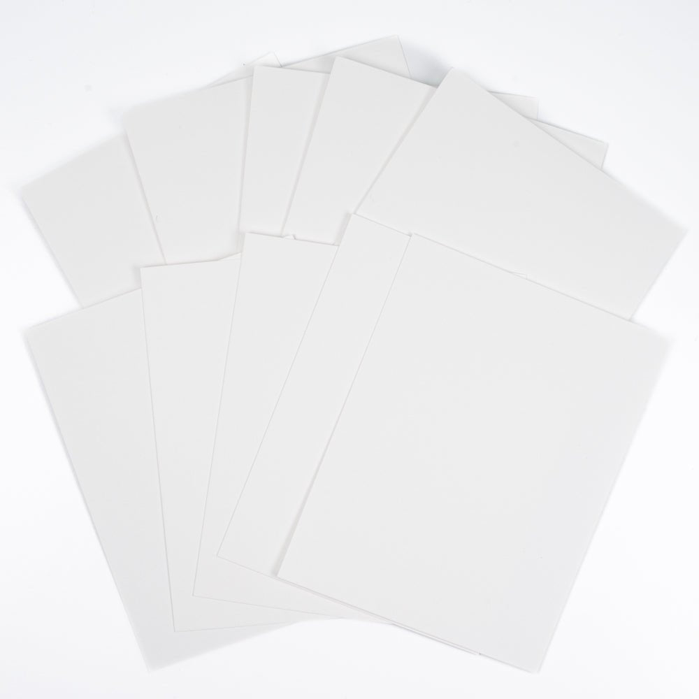 Honey Bee A2 Card Panels and Envelopes Set Of 5 - White Cloud - Honey Bee Stamps