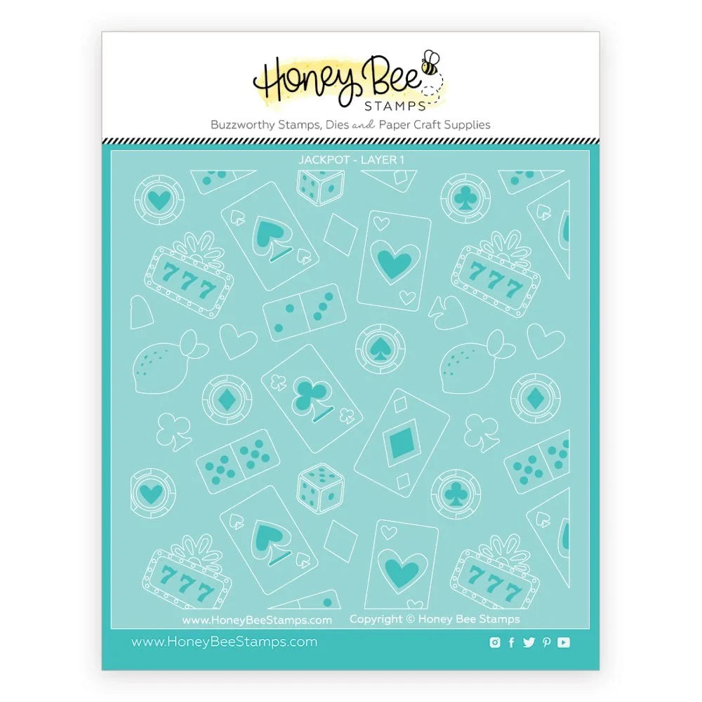 Jackpot Stencil and Coordinating Die Bundle - Honey Bee Stamps