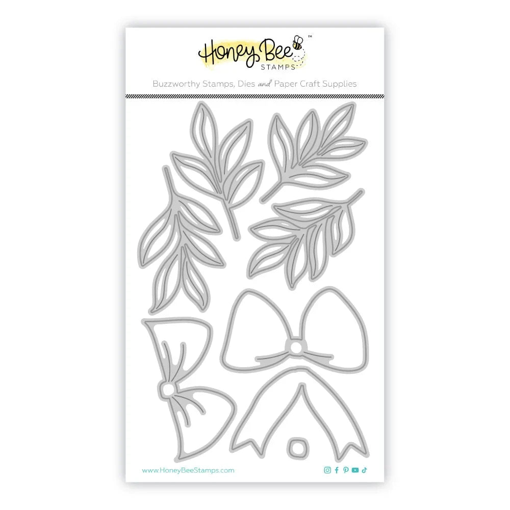 Lovely Layers: Bow Bough - Honey Cuts - Stand - Alone Dies - Honey Bee Stamps