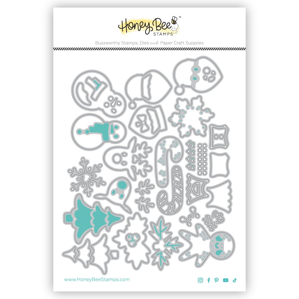 Lovely Layers: Christmas Cookies - Honey Cuts - Stand - Alone Dies - Honey Bee Stamps