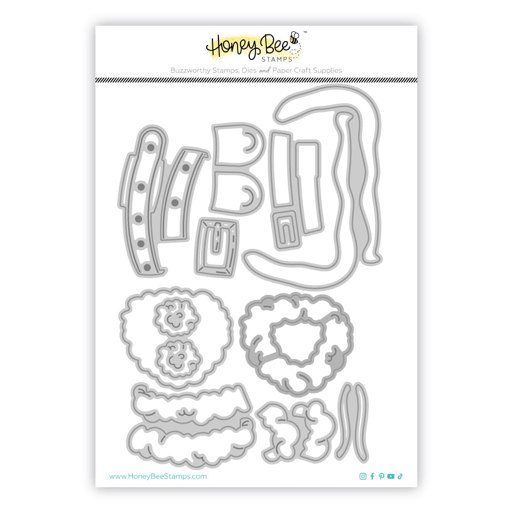 Lovely Layers: Coat Holiday Add - On - Honey Cuts - Stand - Alone Dies - Honey Bee Stamps