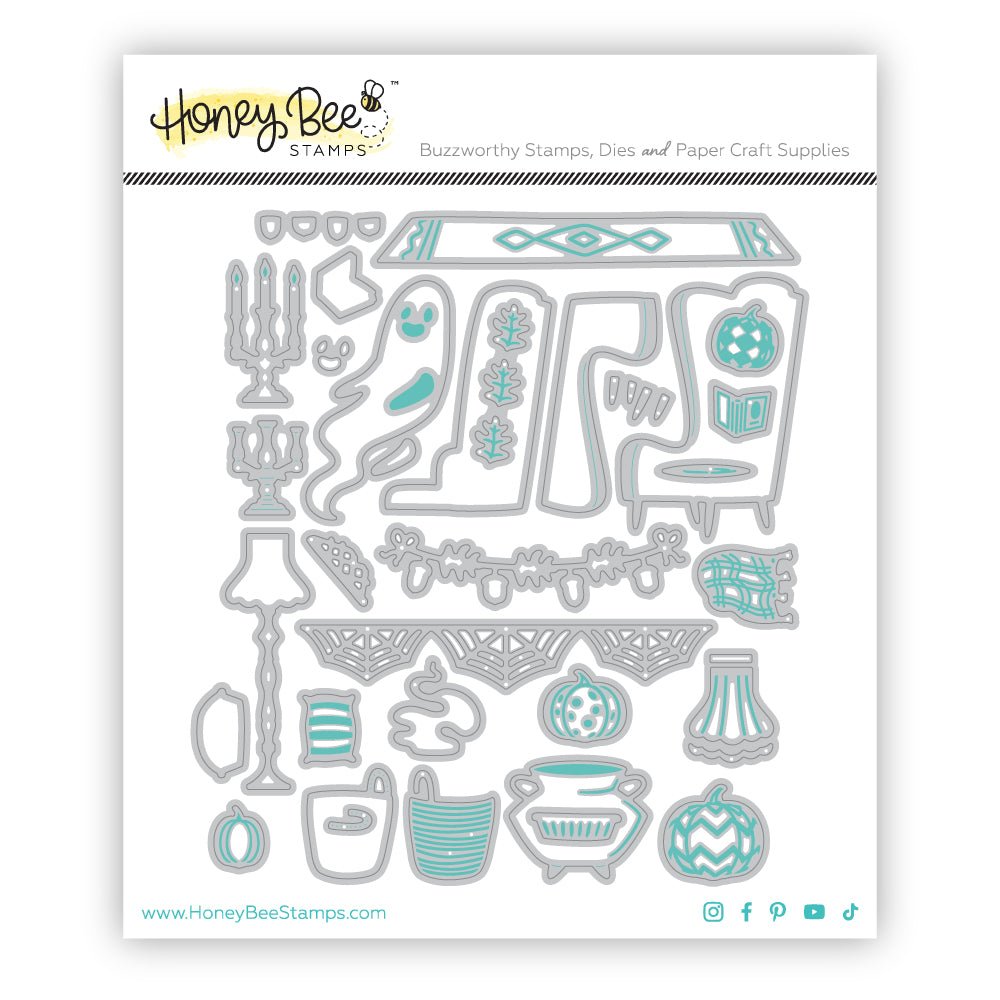 Lovely Layers: Fireplace Falloween Add - On - Honey Cuts - Stand - Alone Dies - Honey Bee Stamps