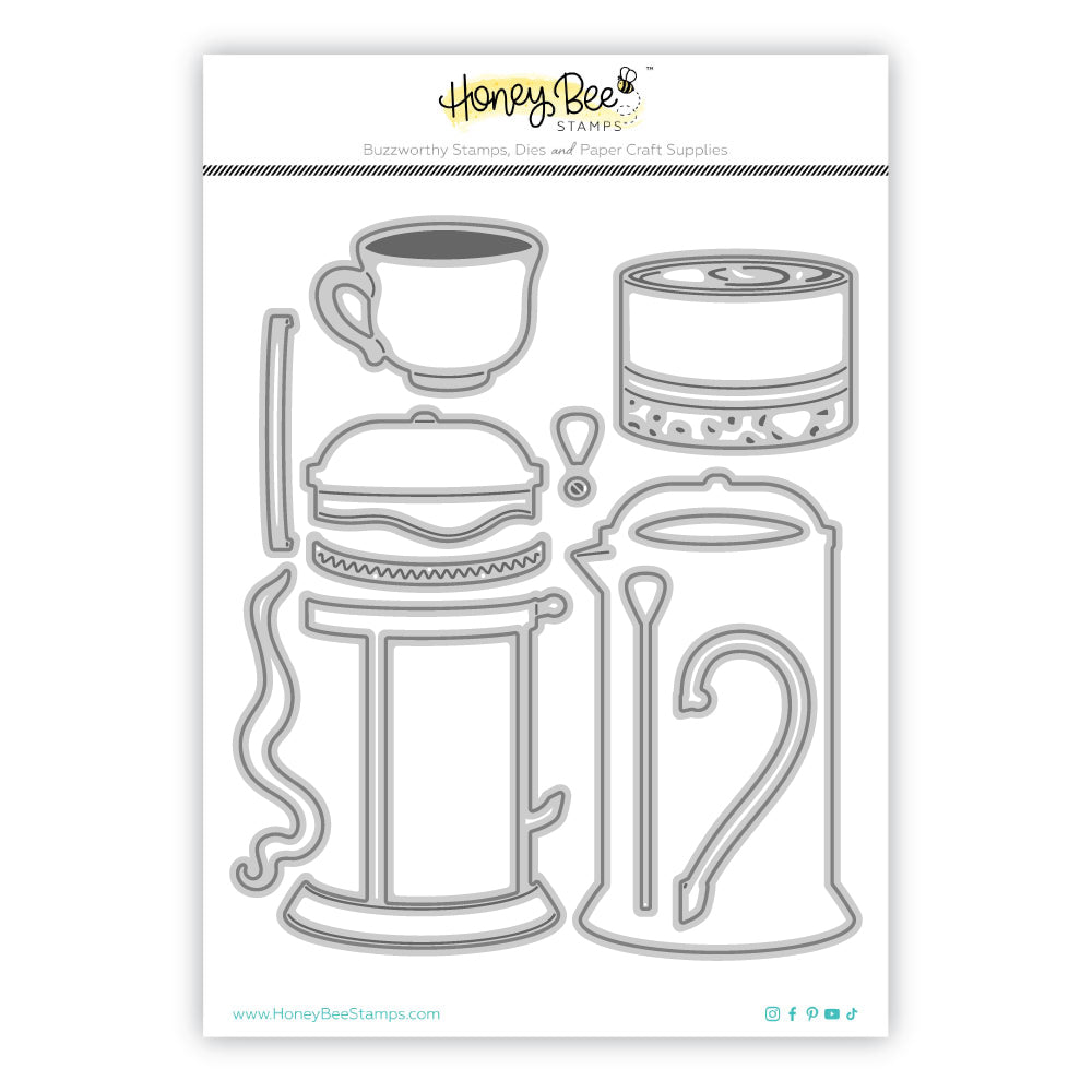 Lovely Layers: French Press - Honey Cuts - Stand - Alone Dies - Honey Bee Stamps