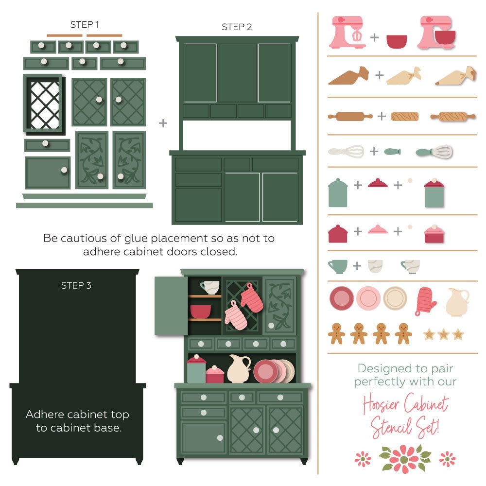 Lovely Layers: Hoosier Cabinet - Honey Cuts - Stand - Alone Dies - Honey Bee Stamps