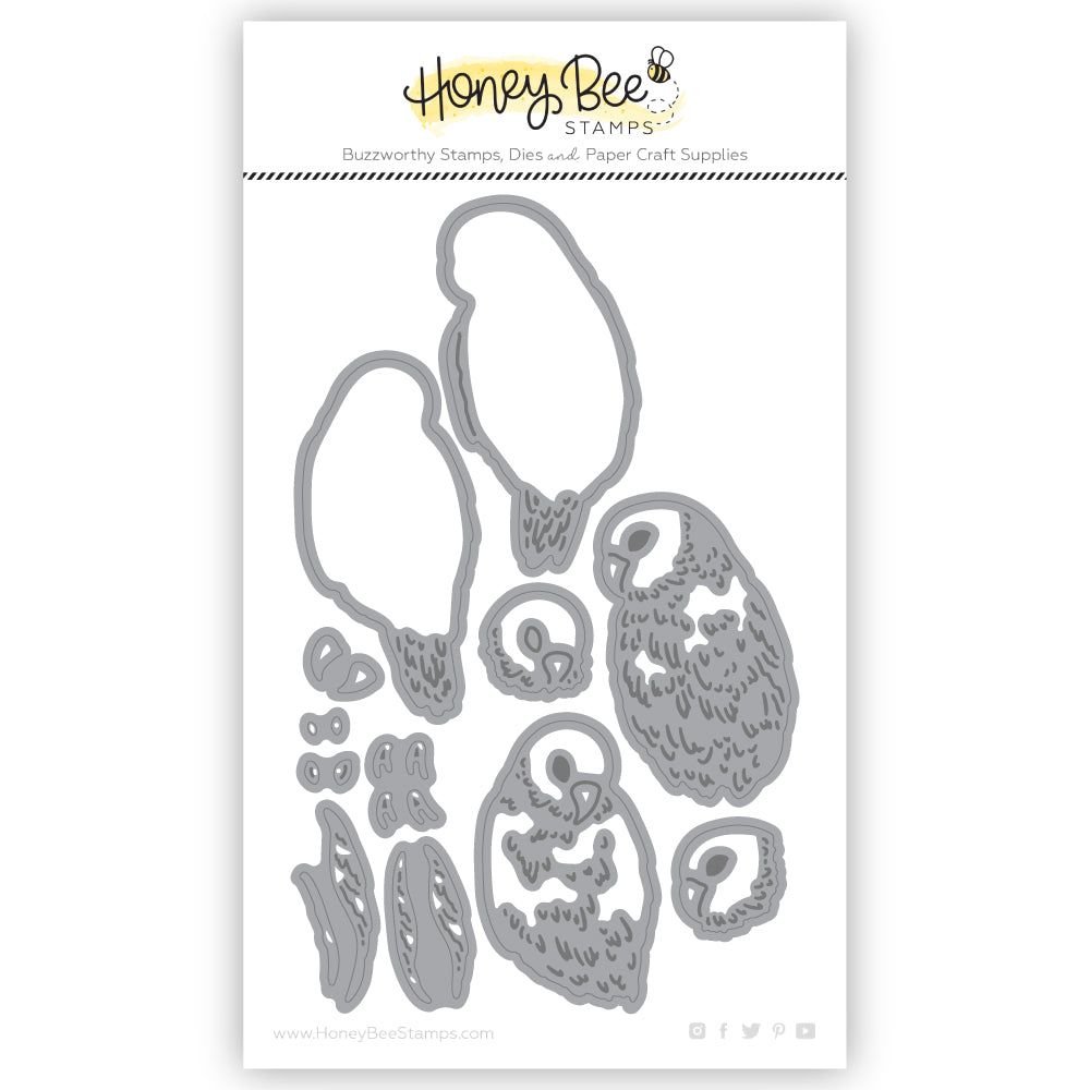 Lovely Layers: Love Birds - Honey Cuts - Stand - Alone Dies - Honey Bee Stamps