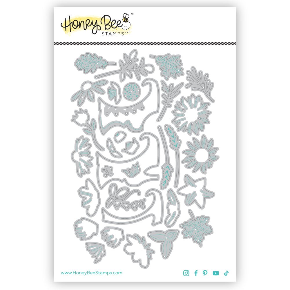 Lovely Layers: Mini Fall Florals - Honey Cuts - Stand - Alone Dies - Honey Bee Stamps