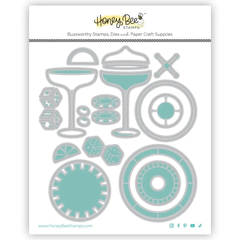 Lovely Layers: Roll The Dice - Honey Cuts - Stand - Alone Dies - Honey Bee Stamps