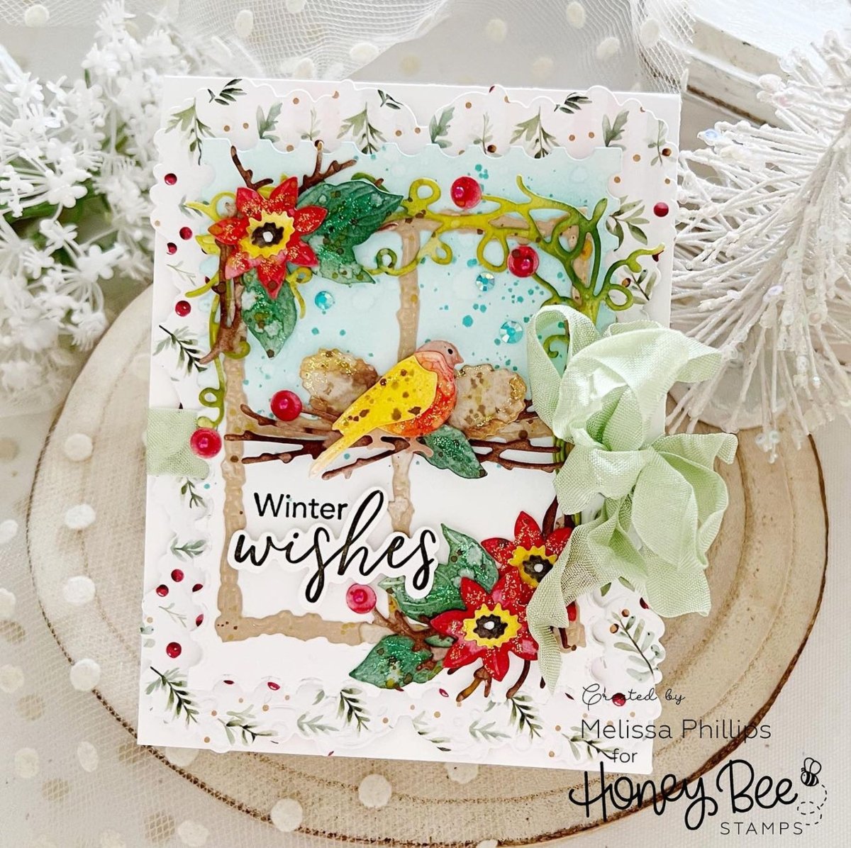Lovely Layers: Seasonal Frame - Honey Cuts - Stand - Alone Dies - Honey Bee Stamps