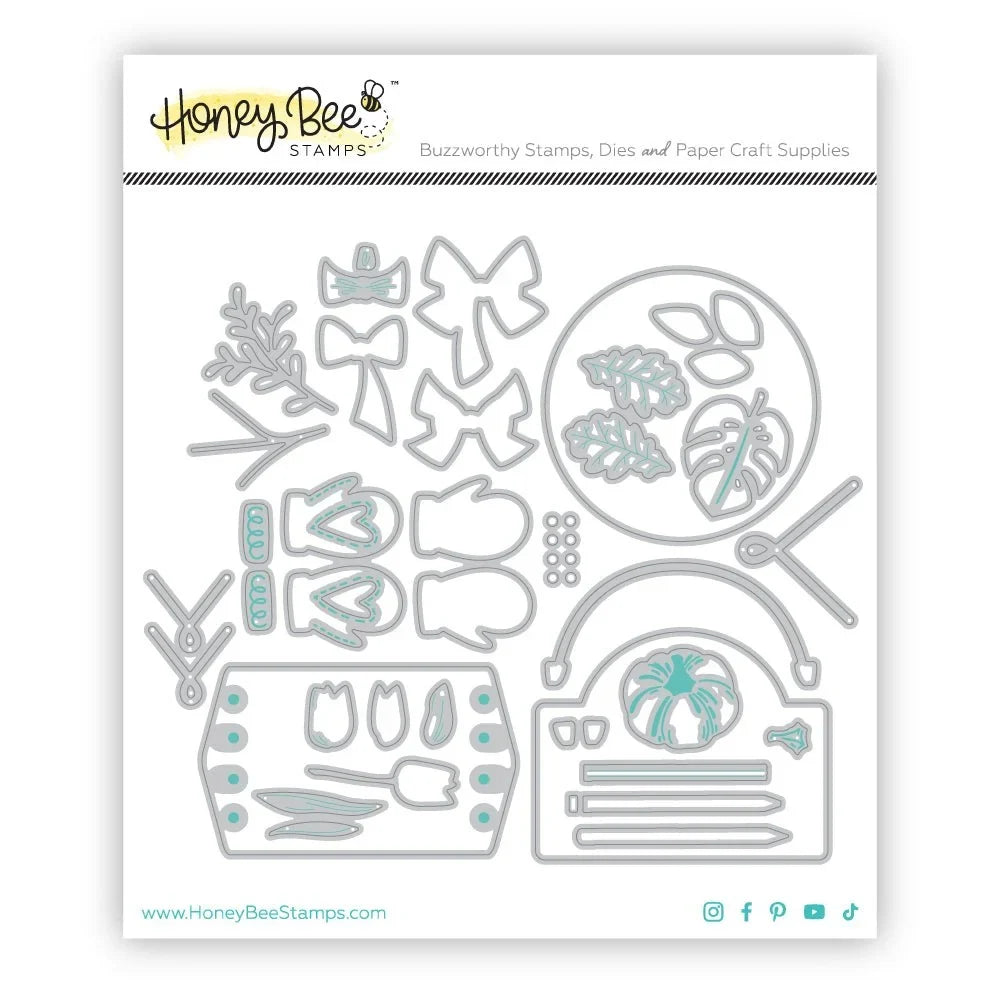 Lovely Layers: Seasonal Signs - Honey Cuts - Stand - Alone Dies - Honey Bee Stamps