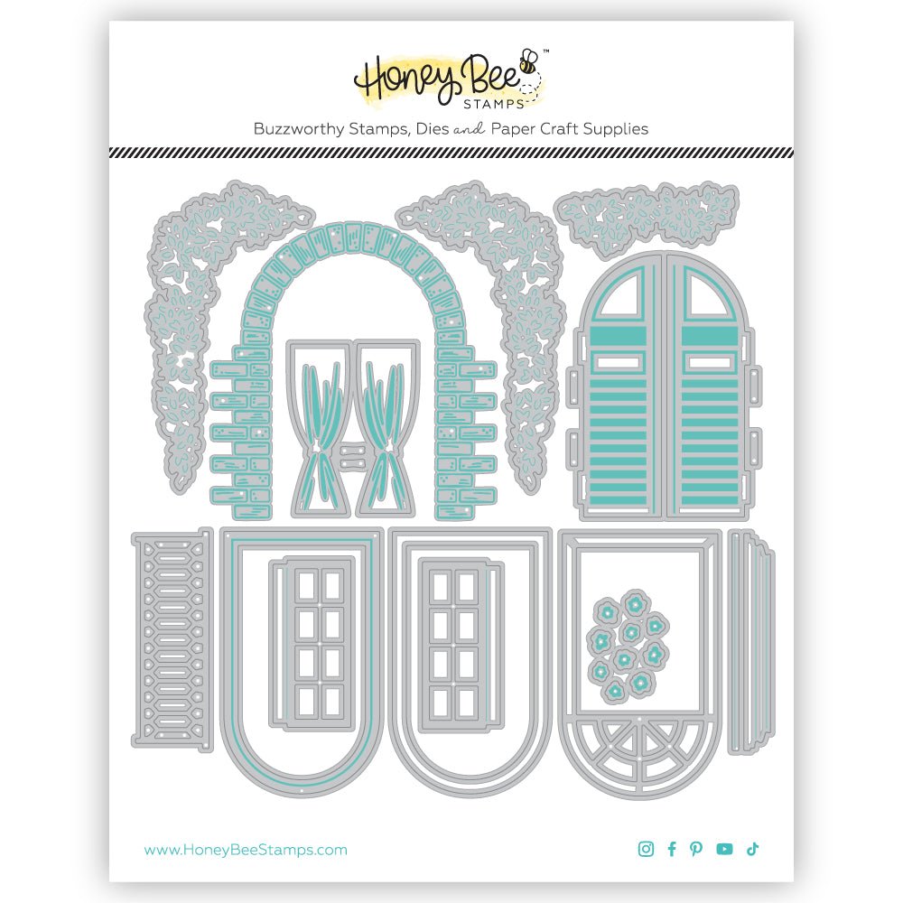 Lovely Layers: Window - Honey Cuts - Stand - Alone Dies - Honey Bee Stamps