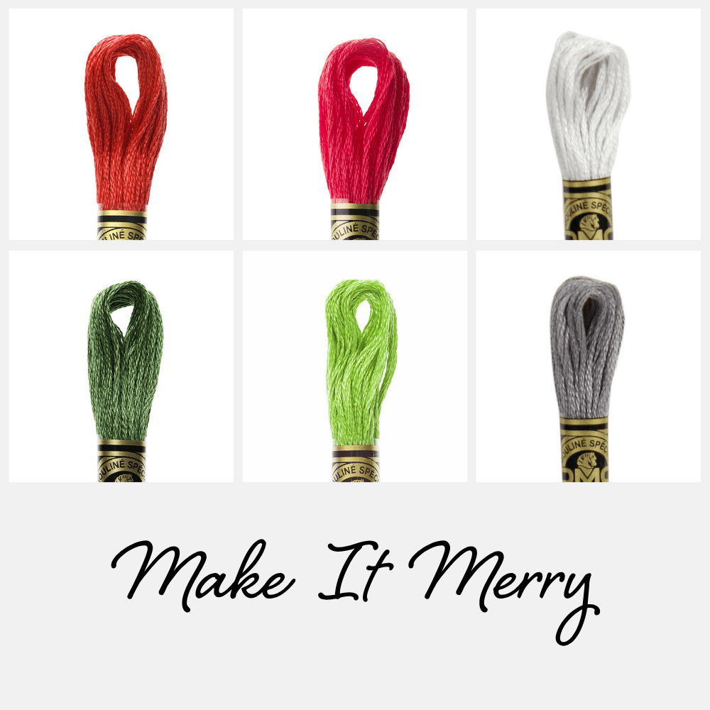 Make It Merry Coordinating DMC Embroidery Thread Bundle - Honey Bee Stamps