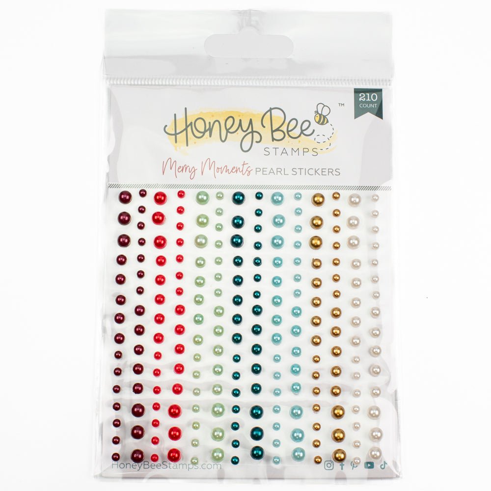 Merry Moments - Pearl Stickers - 210 Count - Honey Bee Stamps