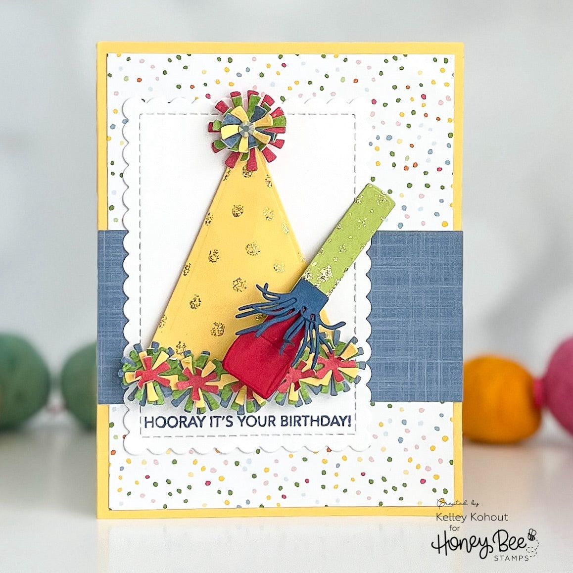 Mini Messages: Birthday - 4x5 Photopolymer Stamp Set - Honey Bee Stamps