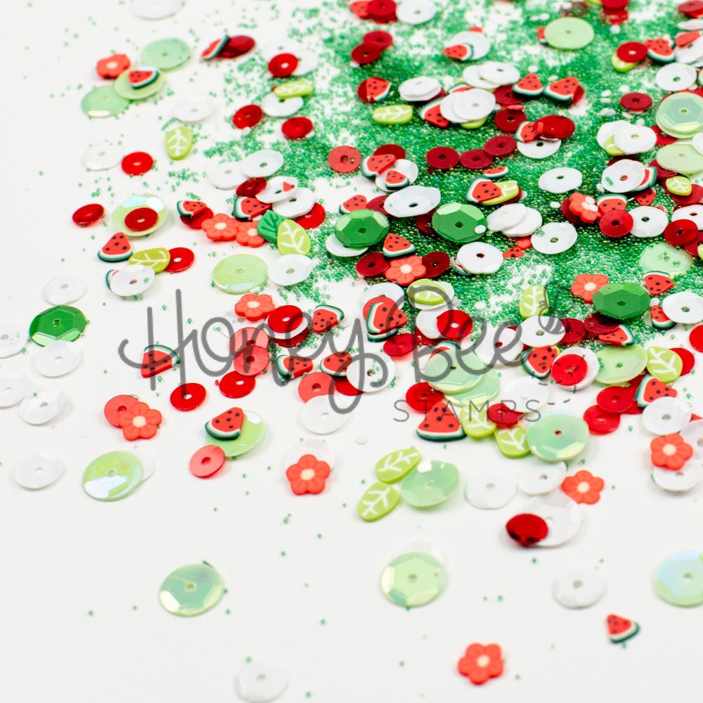 One In A Melon - Sequin and Clay Charms Mix - Honey Bee Stamps