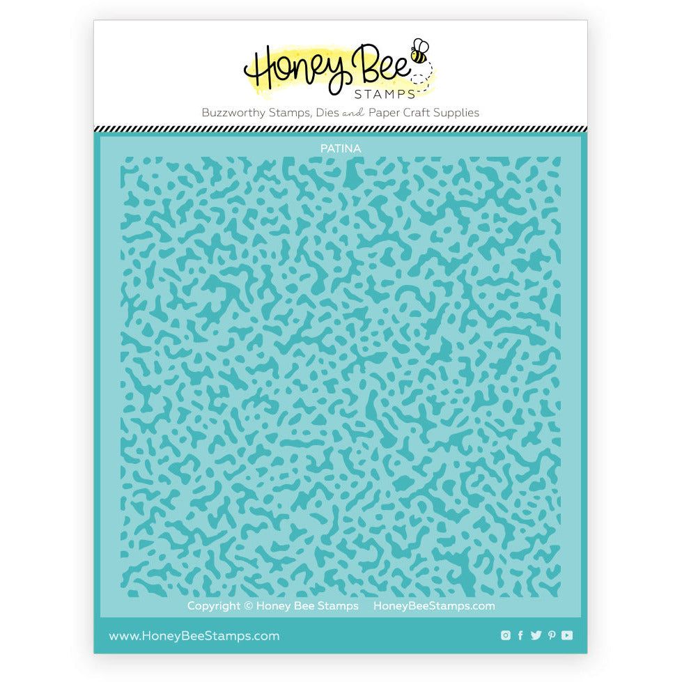 Patina Background - 6x6" Stencil - Honey Bee Stamps