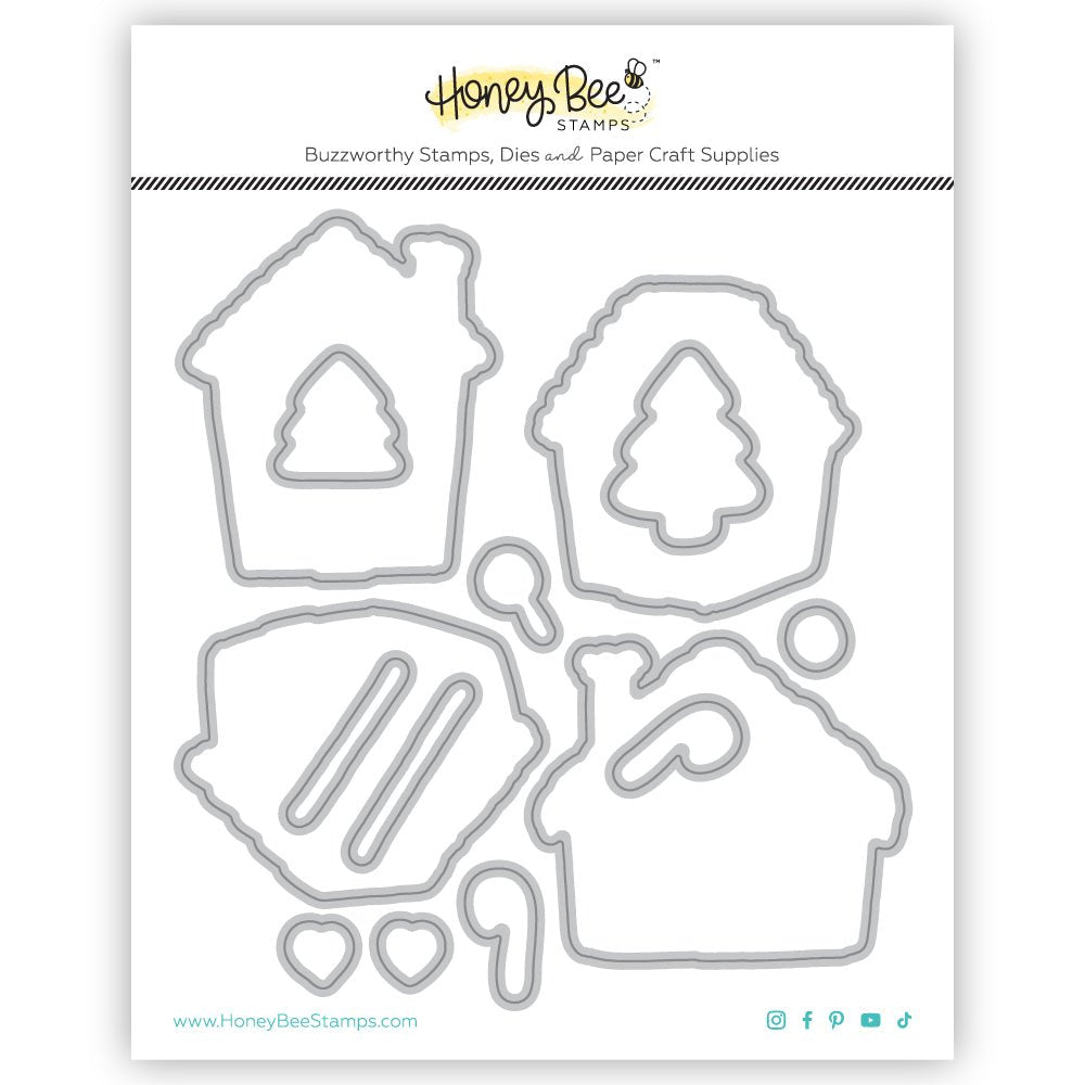 Peppermint Village - Honey Cuts - Coordinating Dies - Honey Bee Stamps
