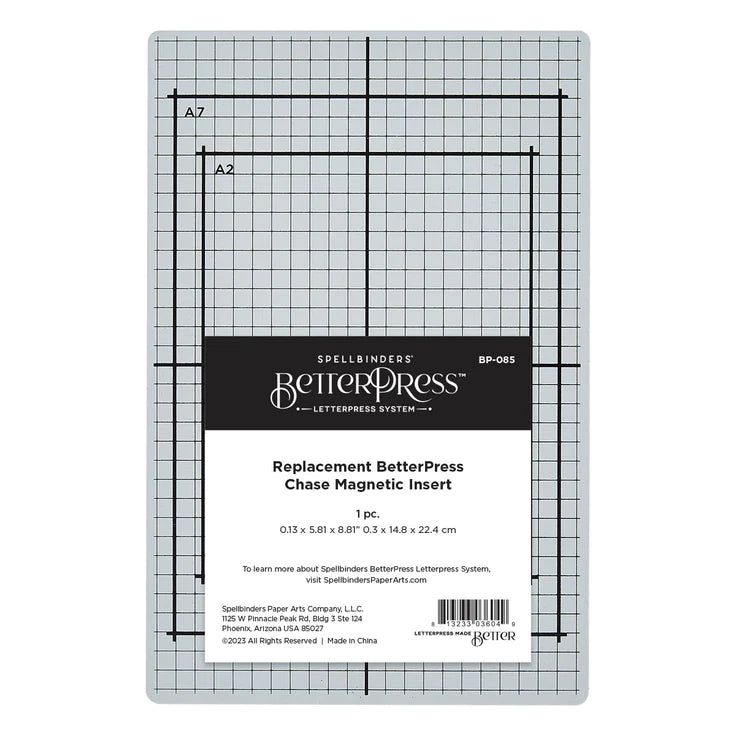 Replacement BetterPress Chase Magnetic Plate Insert by Spellbinders - Honey Bee Stamps