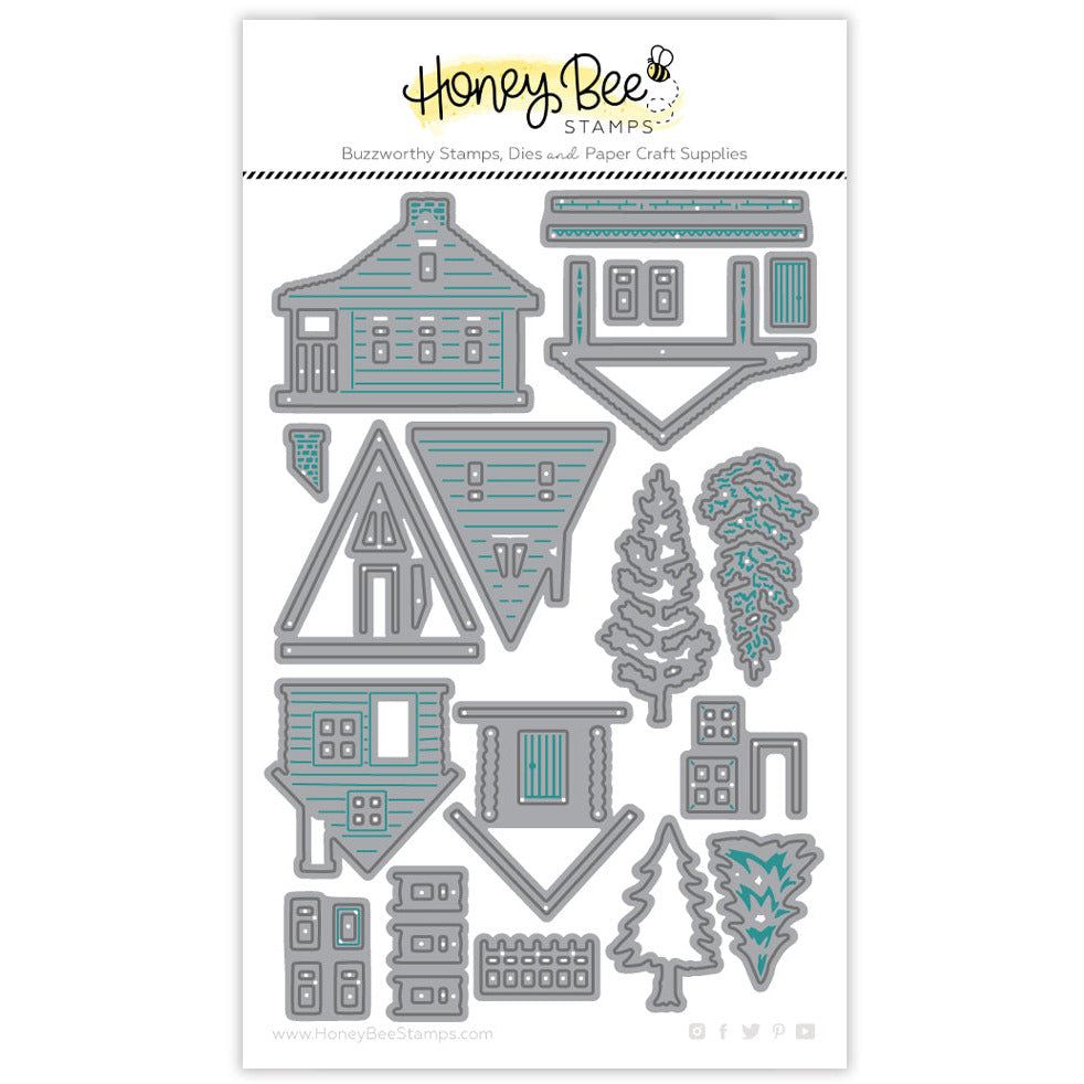 Summer Cabins - Honey Cuts - Stand - Alone Dies - Honey Bee Stamps